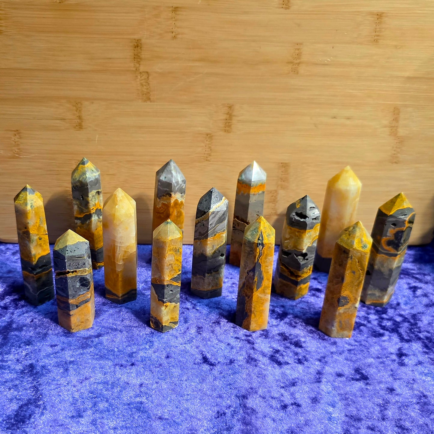 Bumblebee Jasper Tower- Confidence, Joy, Motivation Crystal Tower, Solar Plexus Energy