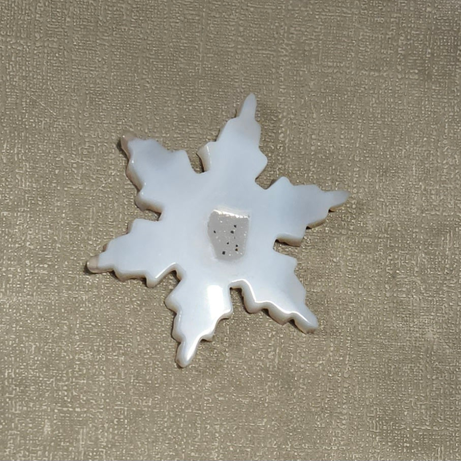 Druzy Agate Snowflakes