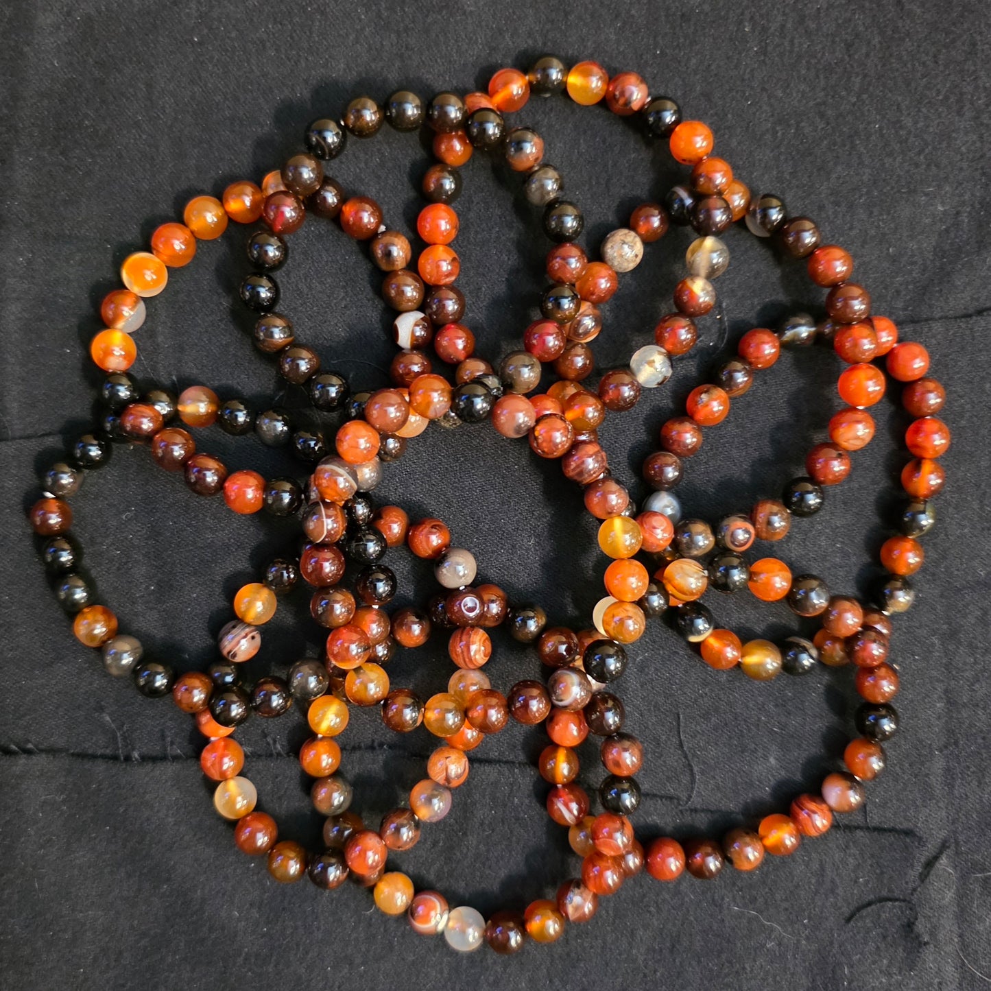 Grounding Sardonyx Beaded Bracelet (8mm)