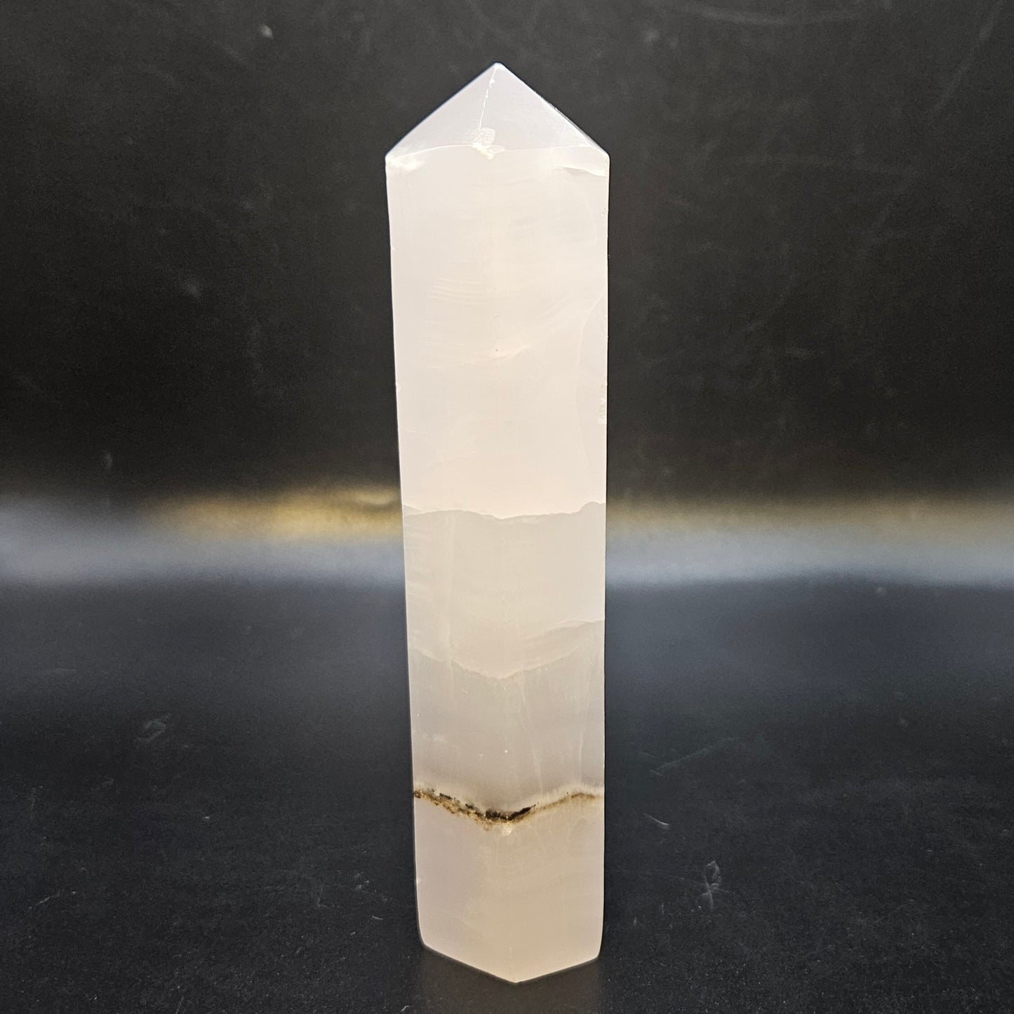 Smoky Pink Calcite Tower