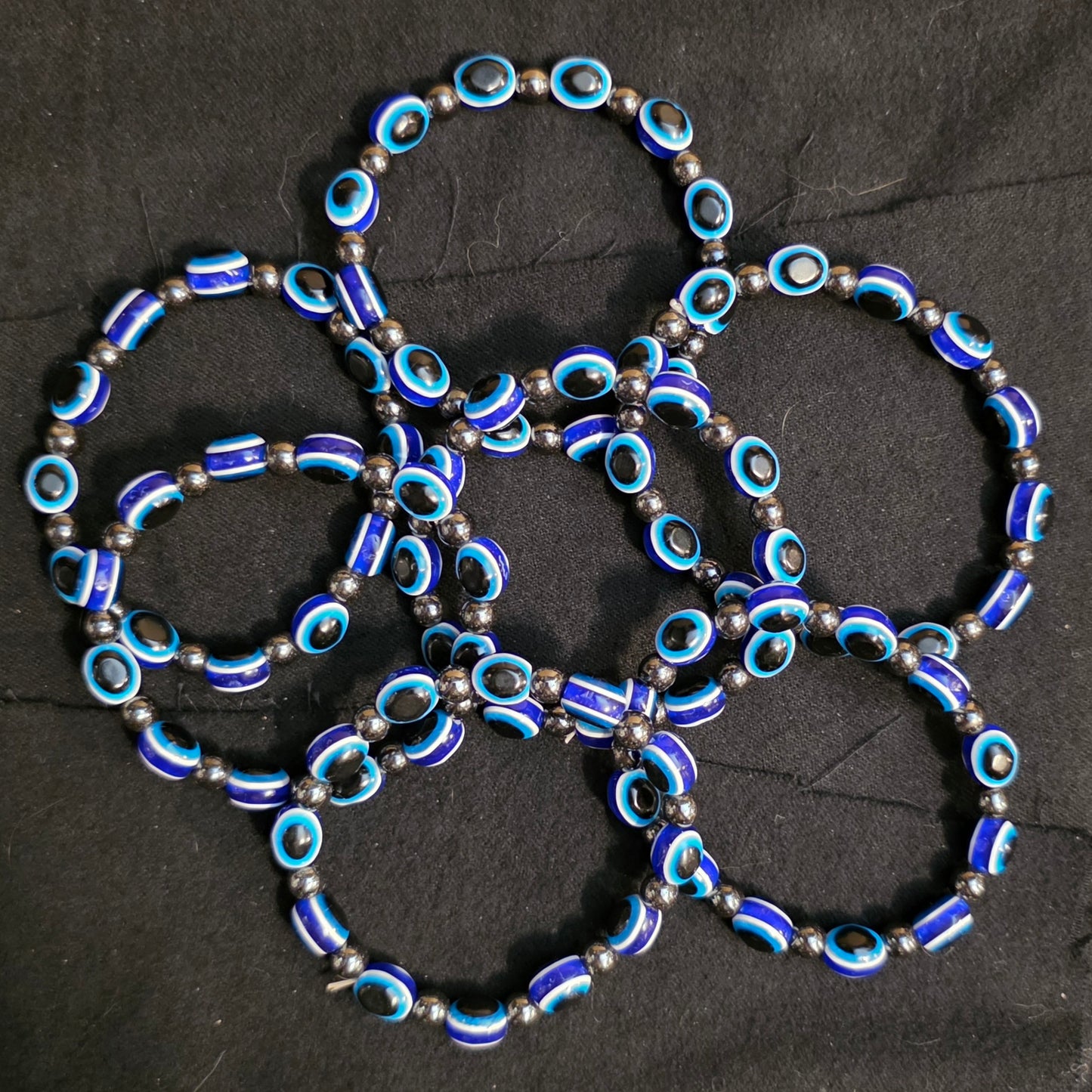 Evil Eye Beaded Bracelets (8mm)