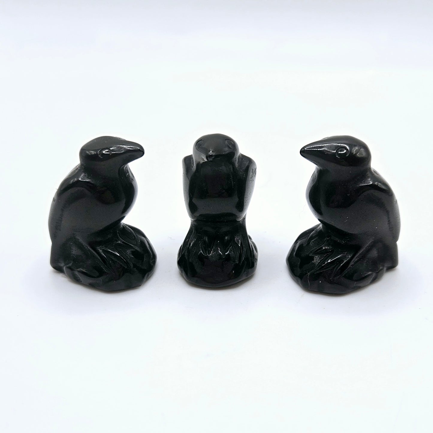 Black Obsidian crow- small