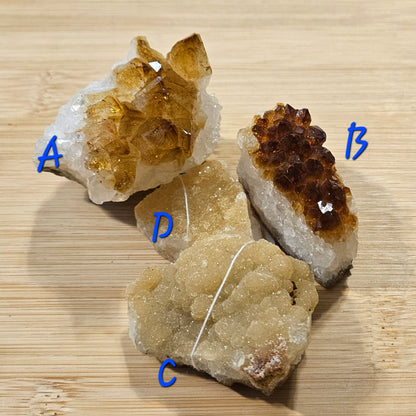 Citrine raws– Abundance, Joy & Positive Energy