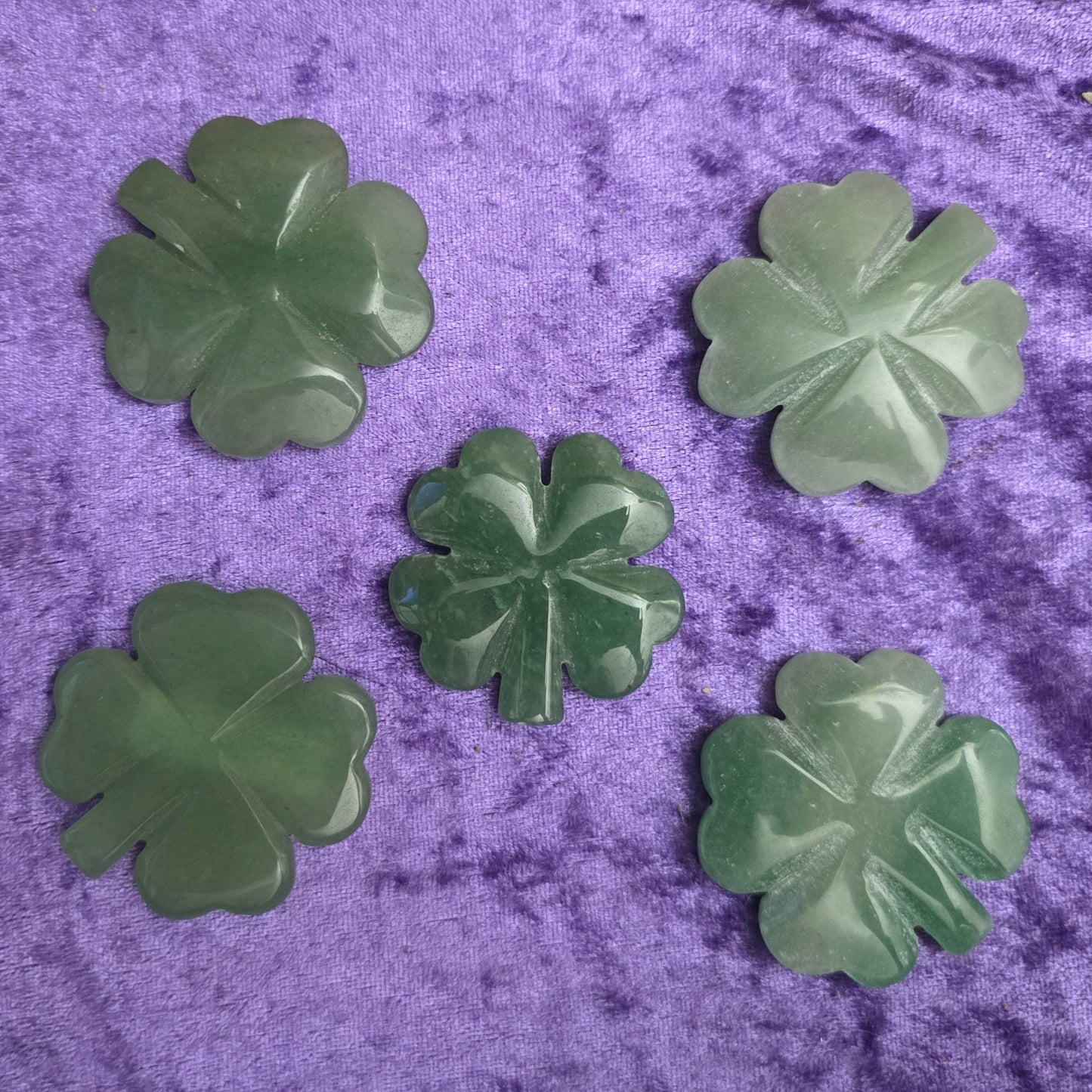 Green Aventurine Four Leaf Clover- Luck, Prosperity & Opportunity