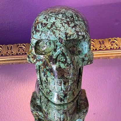 African Turquoise Skull– Growth, Change & New Beginnings