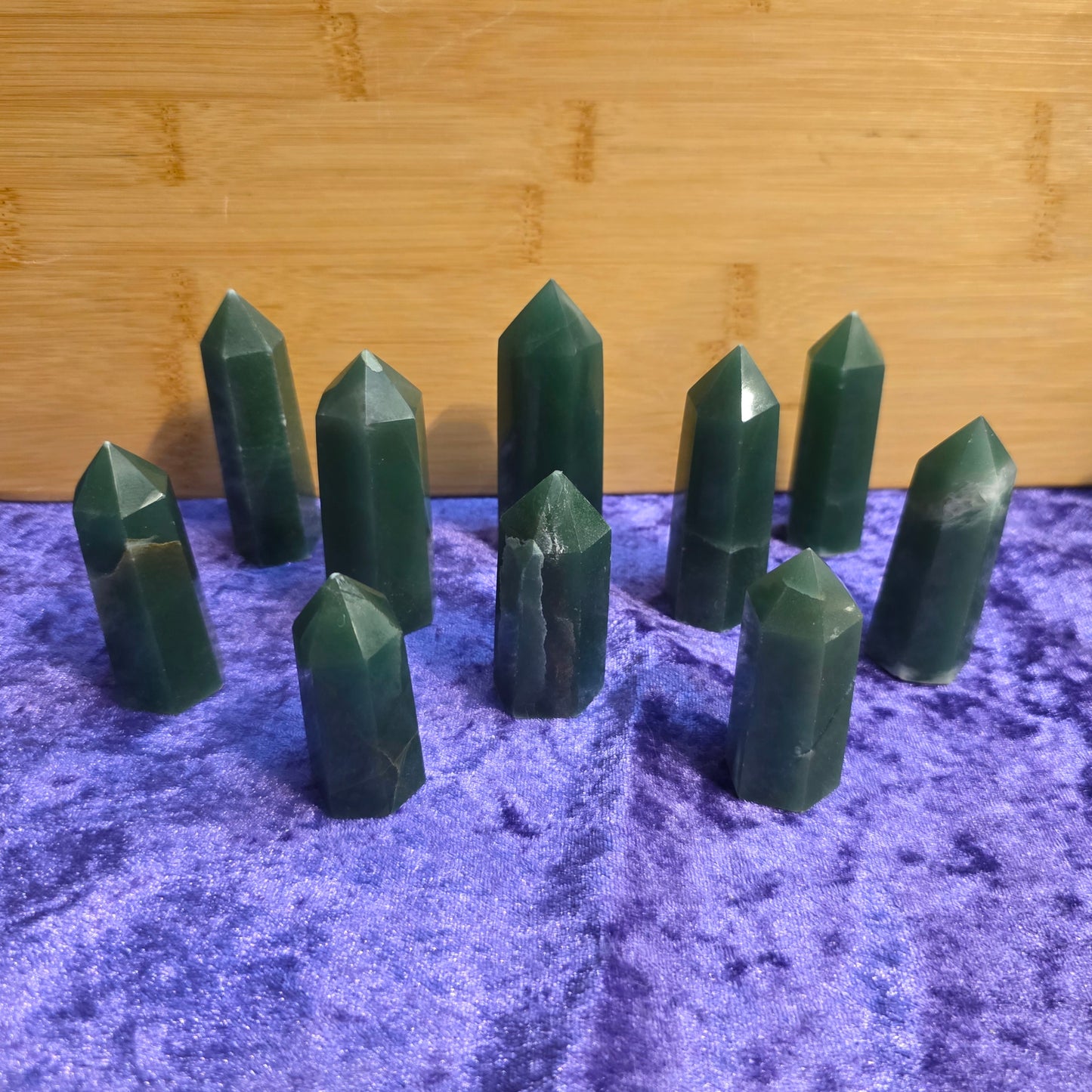 Green Aventurine Tower - Luck, Abundance & Heart Healing (Prosperity Crystal Point)