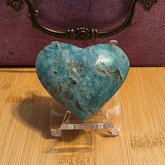 Amazonite heart