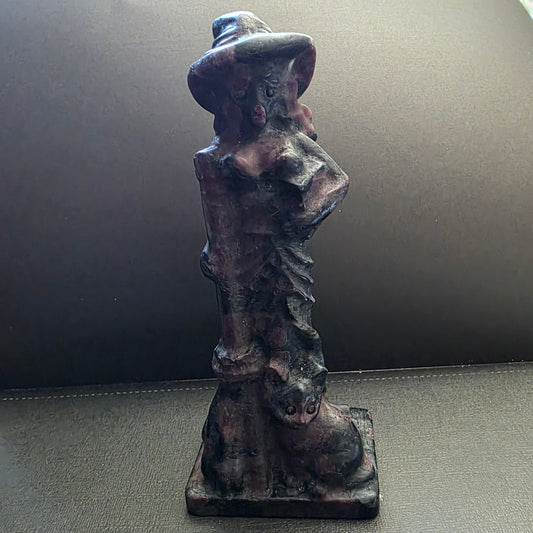 Garnet in Astrophyllite Witch with cat