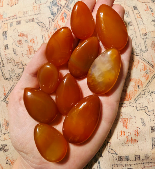Carnelian teardrops-Confidence & Passion Energy