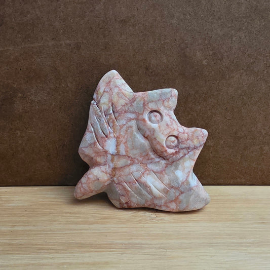 Red Vein Jasper Manta Ray