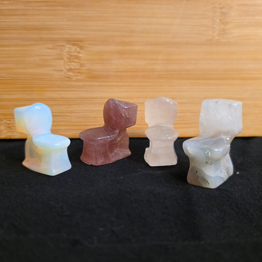 Mini Toilet Crystal Carving