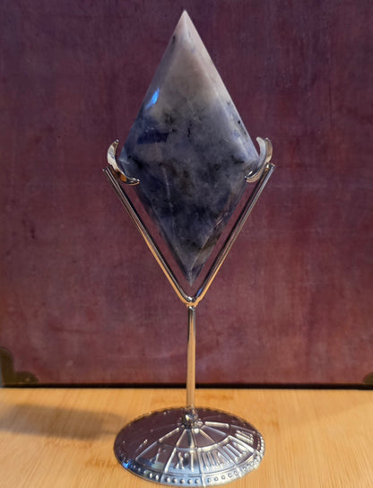 Dumortierite Rhombus w/stand- Calm Mind & Confidence