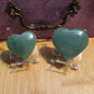 Green Aventurine hearts– Luck, Opportunity & Heart-Centered Growth