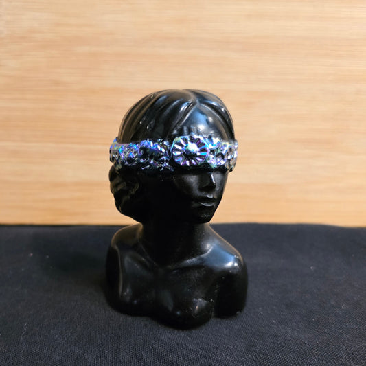 Aura Black Obsidian Goddess Carving – Divine Feminine Statue, Protection & Grounding Stone