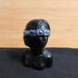 Aura Black Obsidian Goddess Carving – Divine Feminine Statue, Protection & Grounding Stone