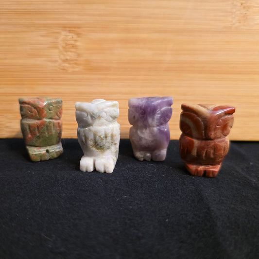 Mini Owl Crystal Carving