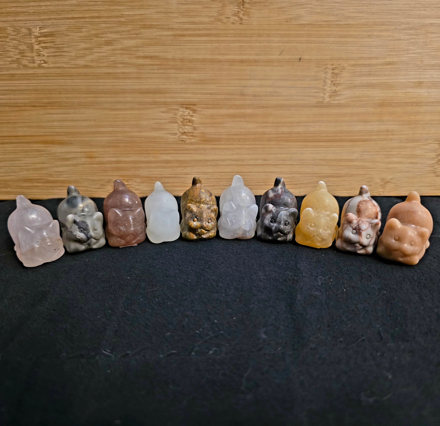 Crystal Cat Carvings- Intuition, Independence, & Curiosity