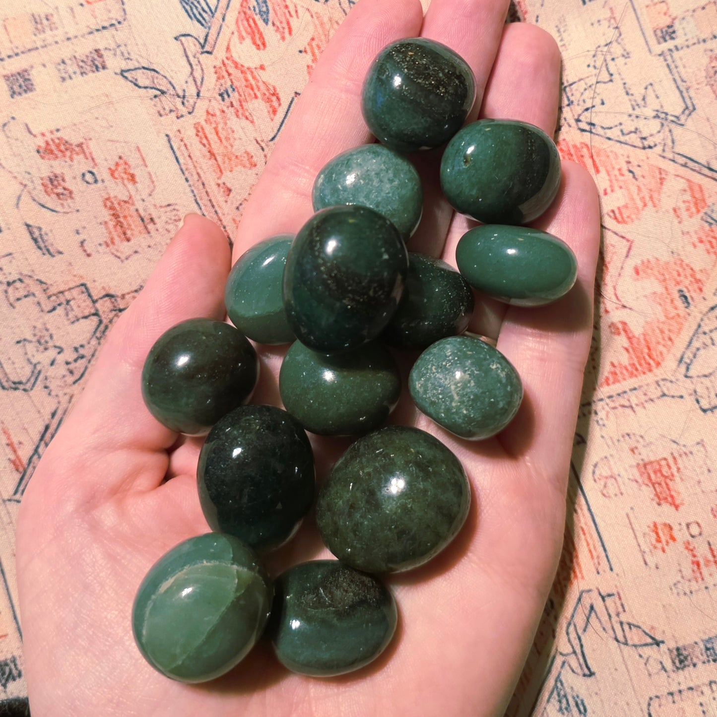Green Aventurine tumbles – Luck, Opportunity & Heart-Centered Growth