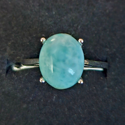 Larimar Ring – Calm Communication, Peace & Ocean Energy