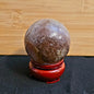 Fire Quartz Sphere with Natural Inclusions- Grounding & Clarity