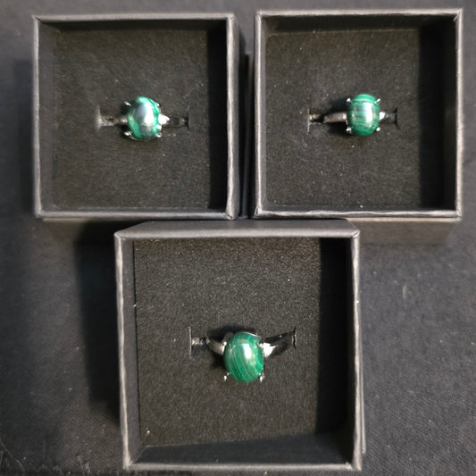 Malachite Adjustable Ring