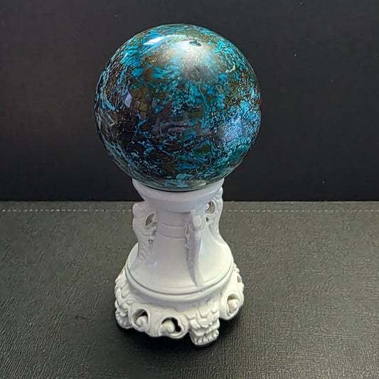 Azurmalachite sphere
