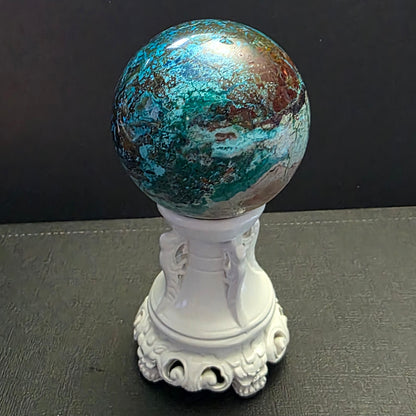 Azurmalachite Sphere – Balance, Insight & Heart-Centered Clarity
