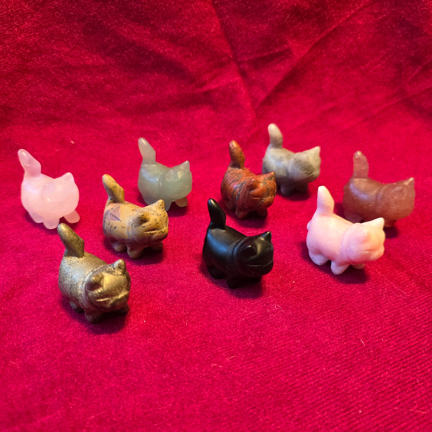 Crystal Cat Carvings- Protection, Comfort, Independence, Sacred Companion