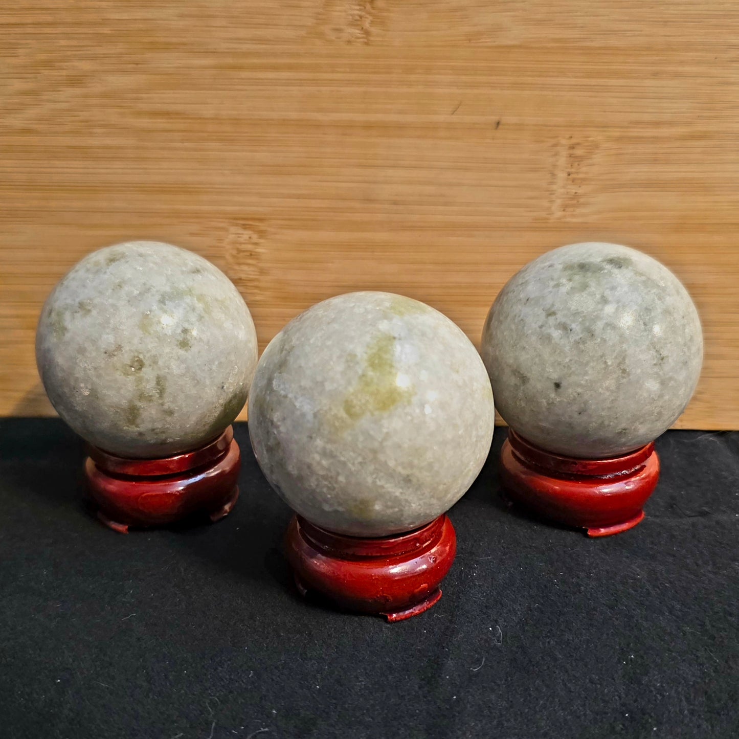 Serpentine Crystal Sphere – 52mm (2") Polished Stone, Protection & Kundalini Energy