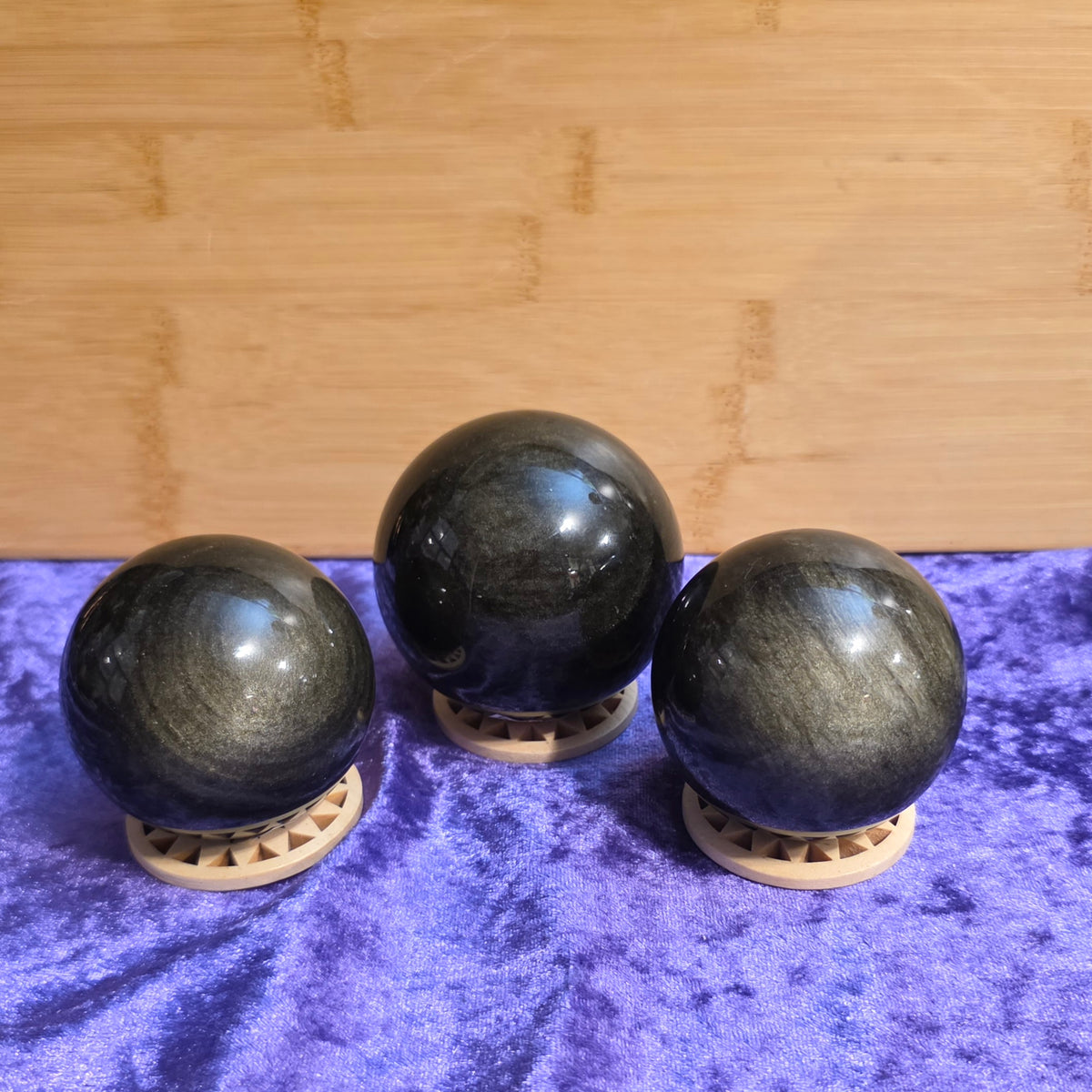 *Gold Sheen Obsidian Spheres