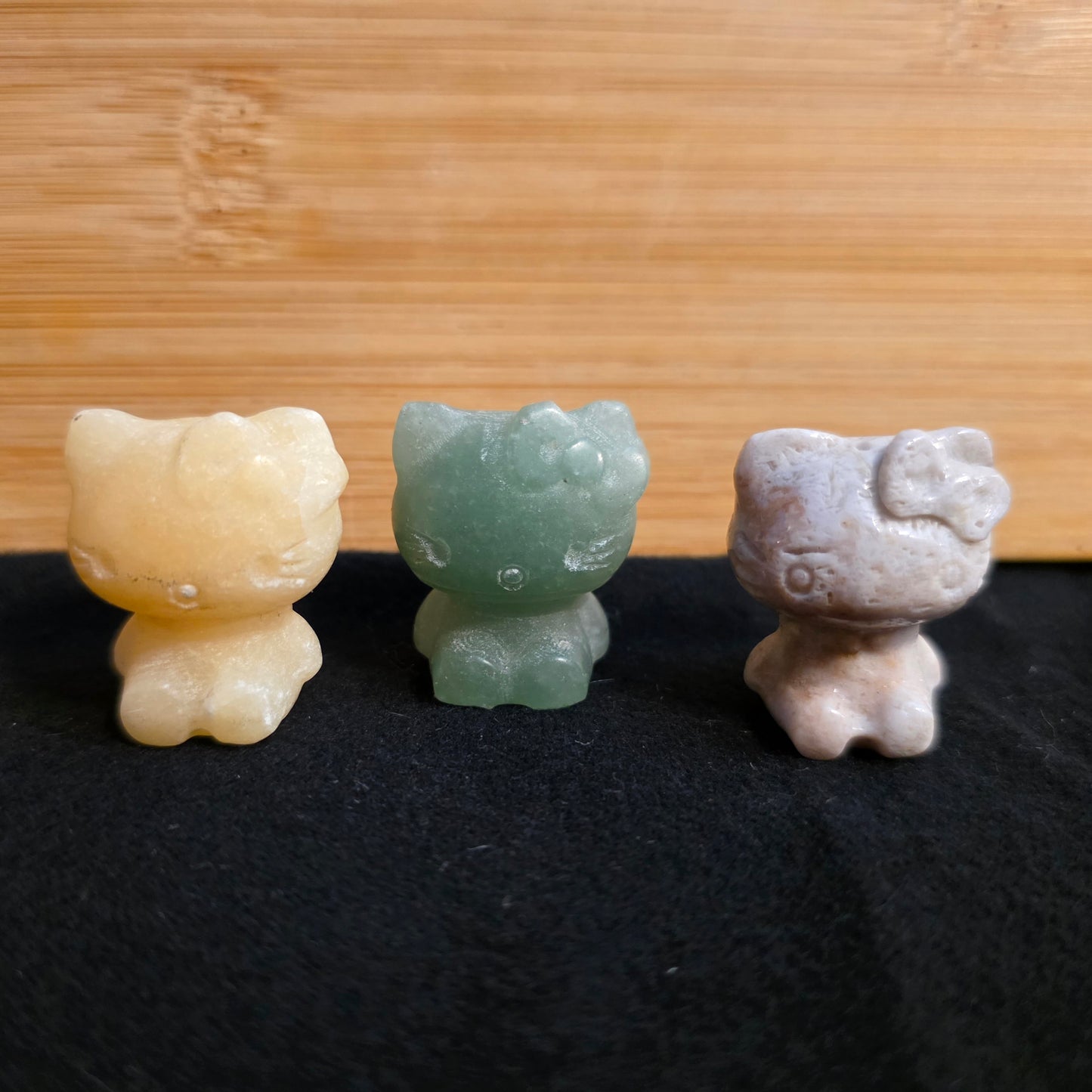 Mini Kitty-Inspired Crystal Carving