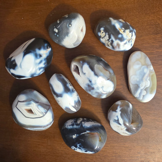 Orca Agate freeforms