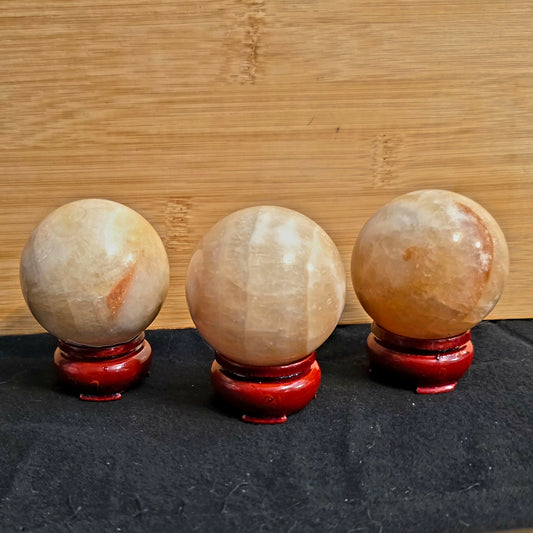Honey Calcite Crystal Sphere - (2.2") Polished Golden Calcite Stone, Confidence & Motivation Crystal