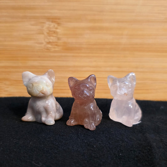Mini Dog Crystal Carving