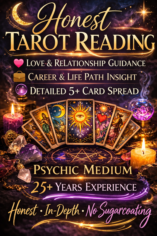 Truth From the Cards- Psychic Medium Tarot Reading (25+ Years Experience)- Love, Career & Life Guidance