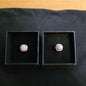 Rhodochrosite Adjustable Ring with CZ Accents