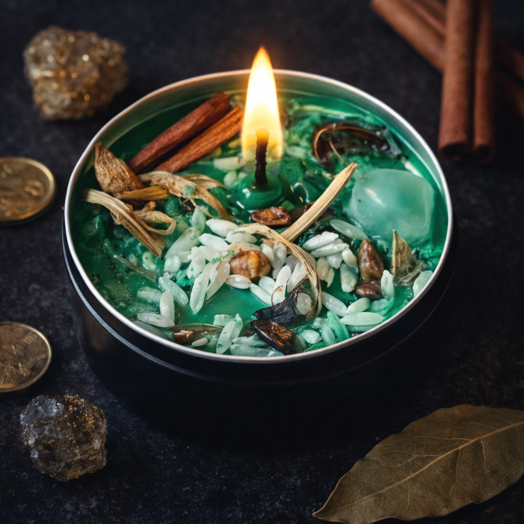 Bring Me The Money Candle | Prosperity & Abundance Ritual Candle | Manifestation Money Spell Candle (2oz)