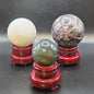 Wooden Sphere Stand – Elegant Display for Crystal Spheres