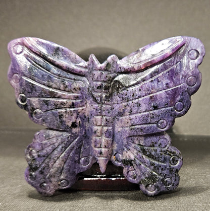 Charoite butterfly– Transformation, Courage & Spiritual Insight