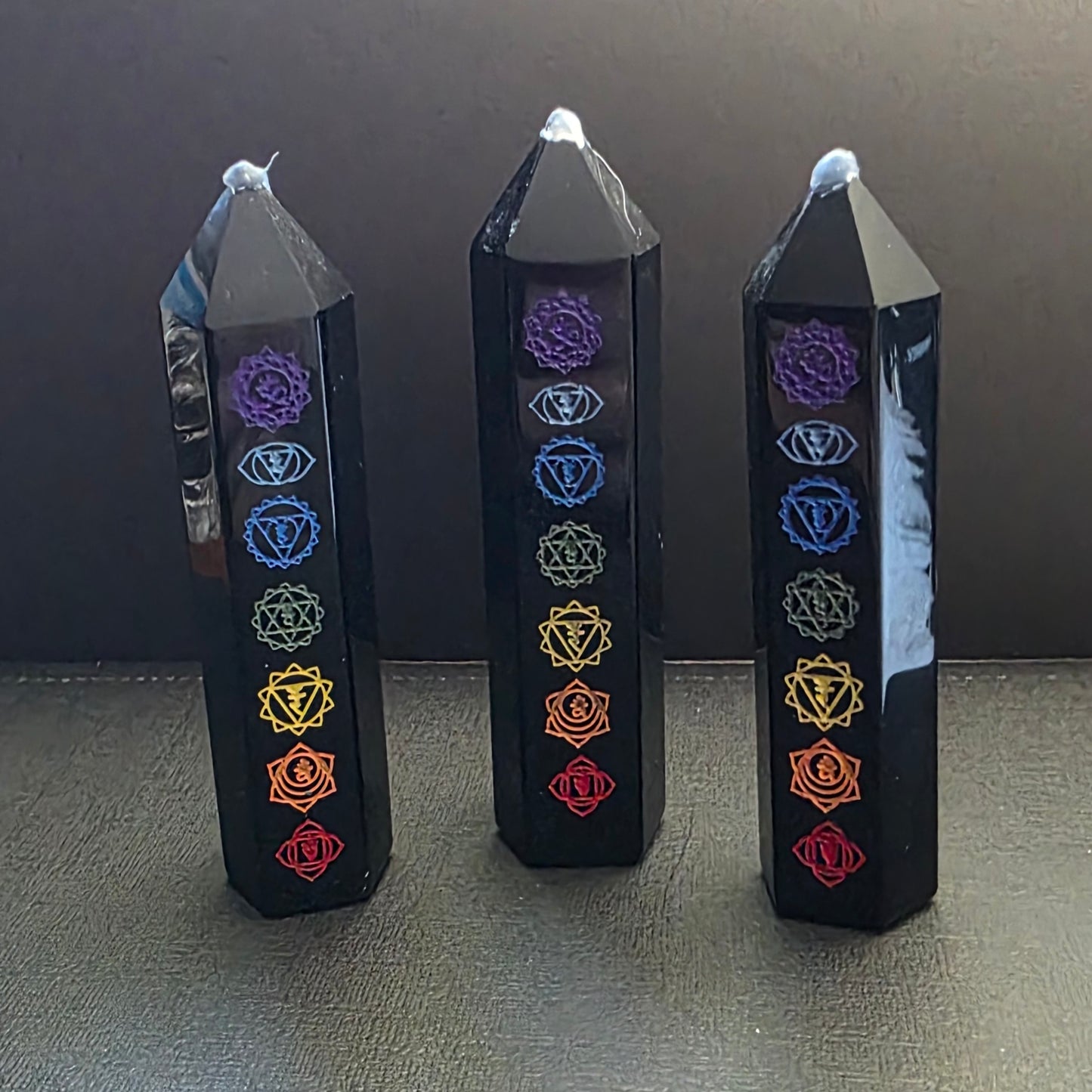 Black Obsidian Chakra Tower – Protection, Grounding & Energy Alignment