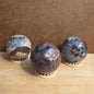 Red Volcano (Football) Agate sphere