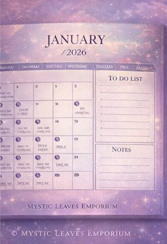 2026 Moon & Astrology Calendar (Digital PDF Download)