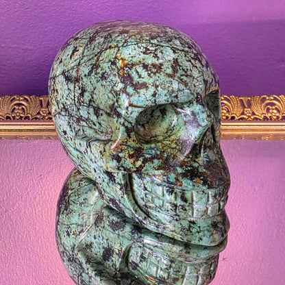 African Turquoise Skull– Growth, Change & New Beginnings